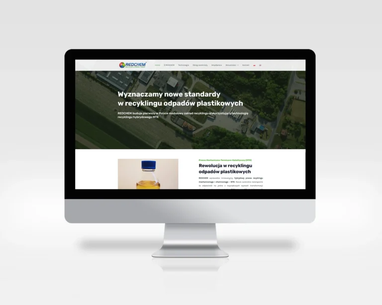 artykuły Strona internetowa dla firmy REDCHEM